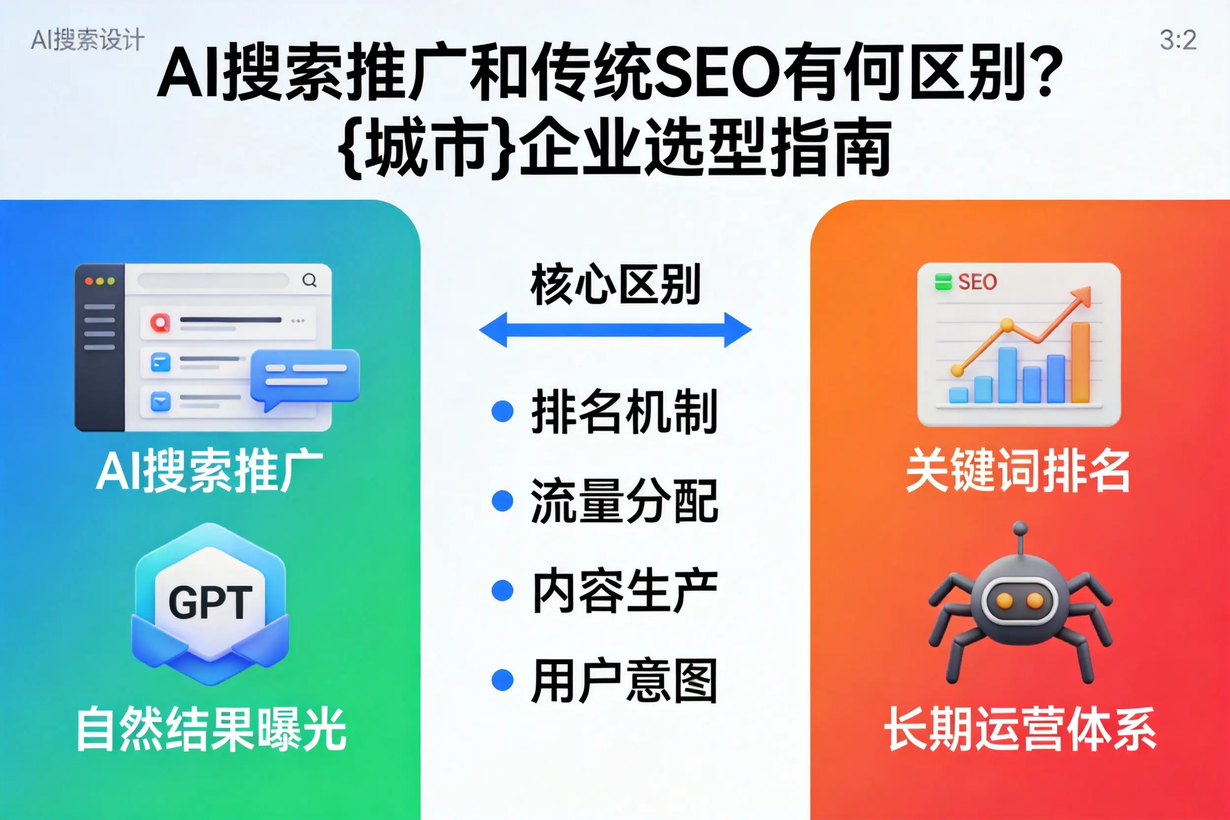 AI搜索推广和传统SEO有何区别?海西企业选型指南