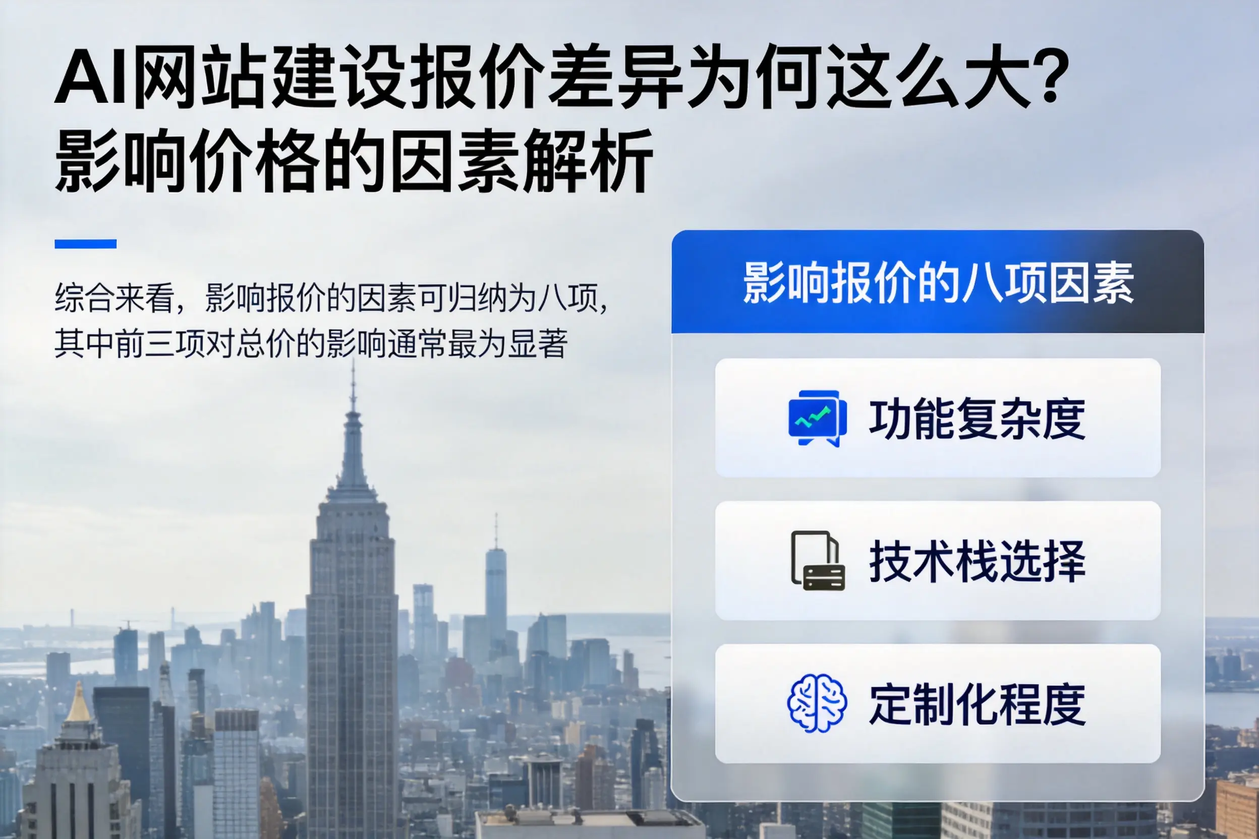 海西AI网站建设报价差异为何这么大?影响价格的因素解析