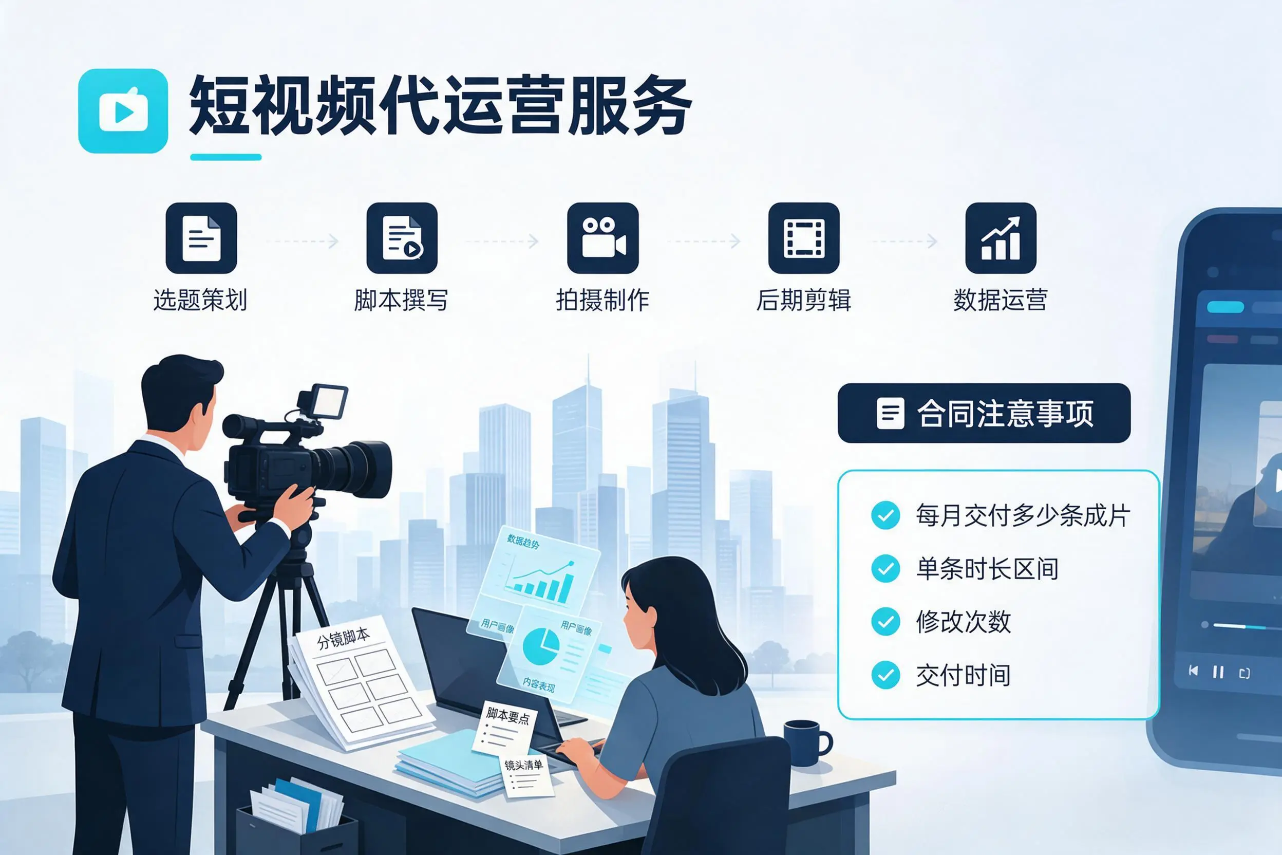 短视频代运营包含哪些服务?海西企业常见问题科普