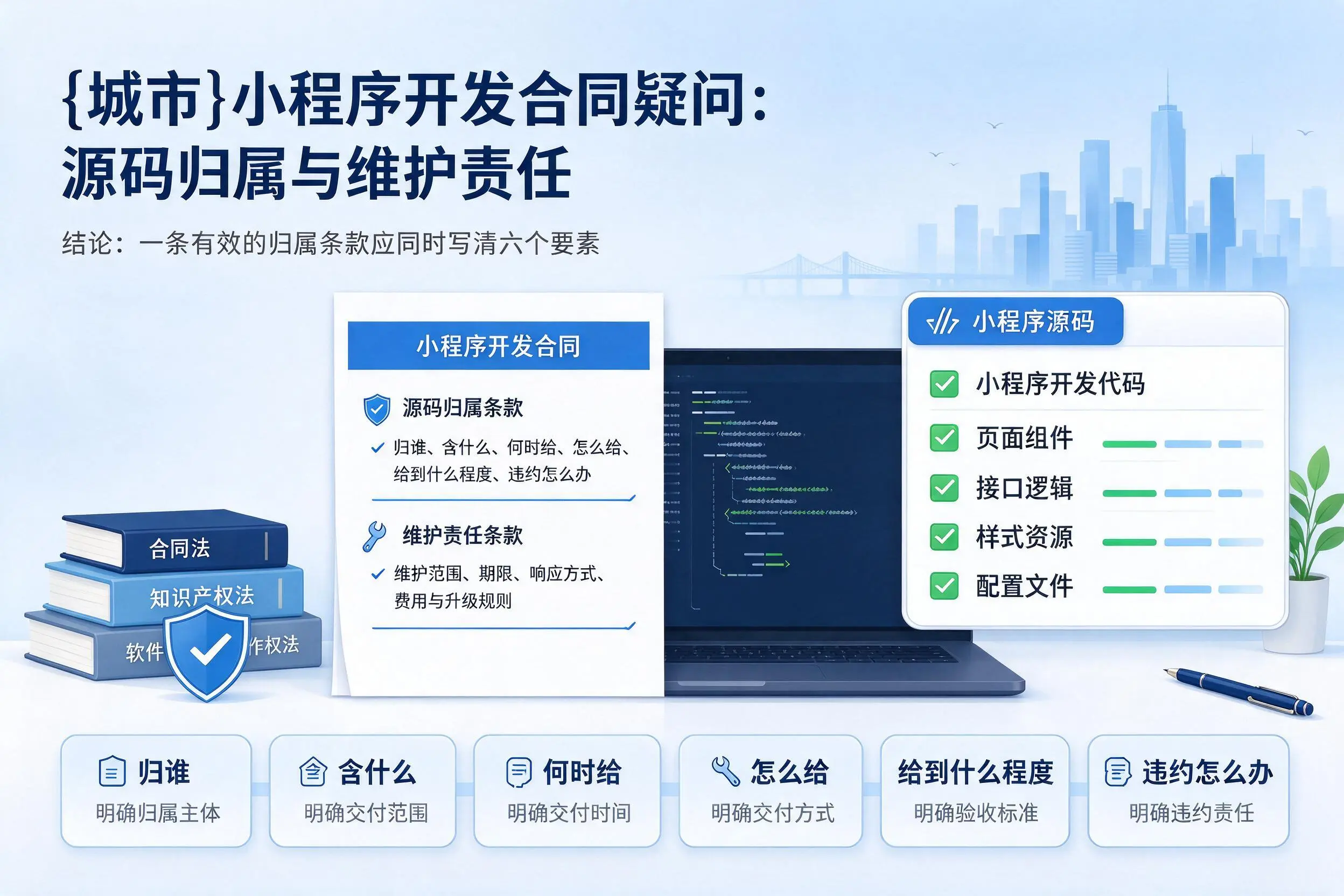 海西小程序开发合同疑问：源码归属与维护责任