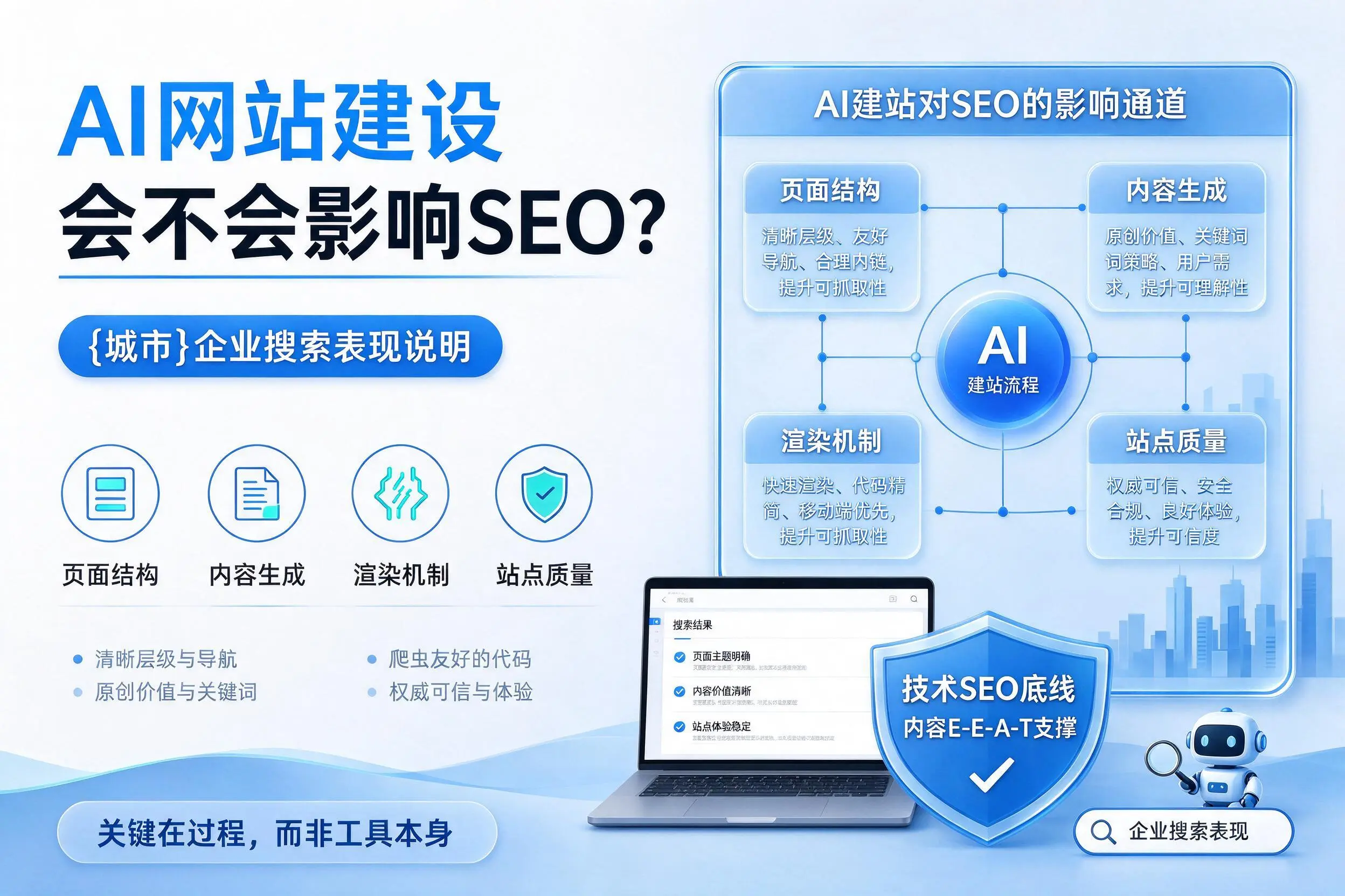 AI网站建设会不会影响SEO？海西企业搜索表现说明