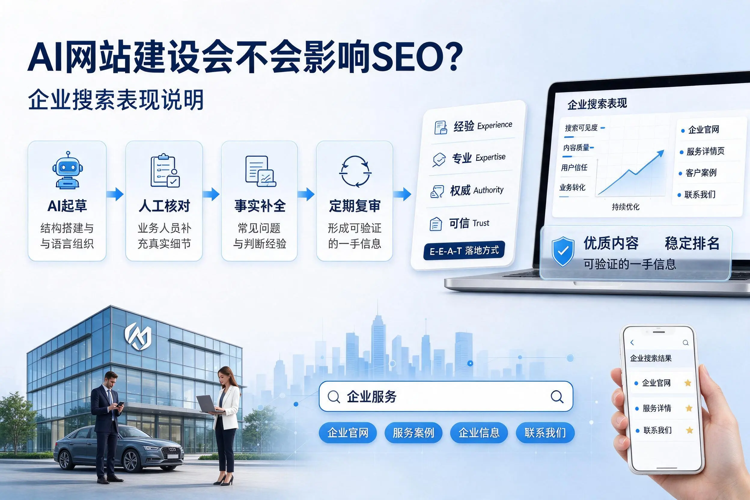 AI网站建设会不会影响SEO？海西企业搜索表现说明