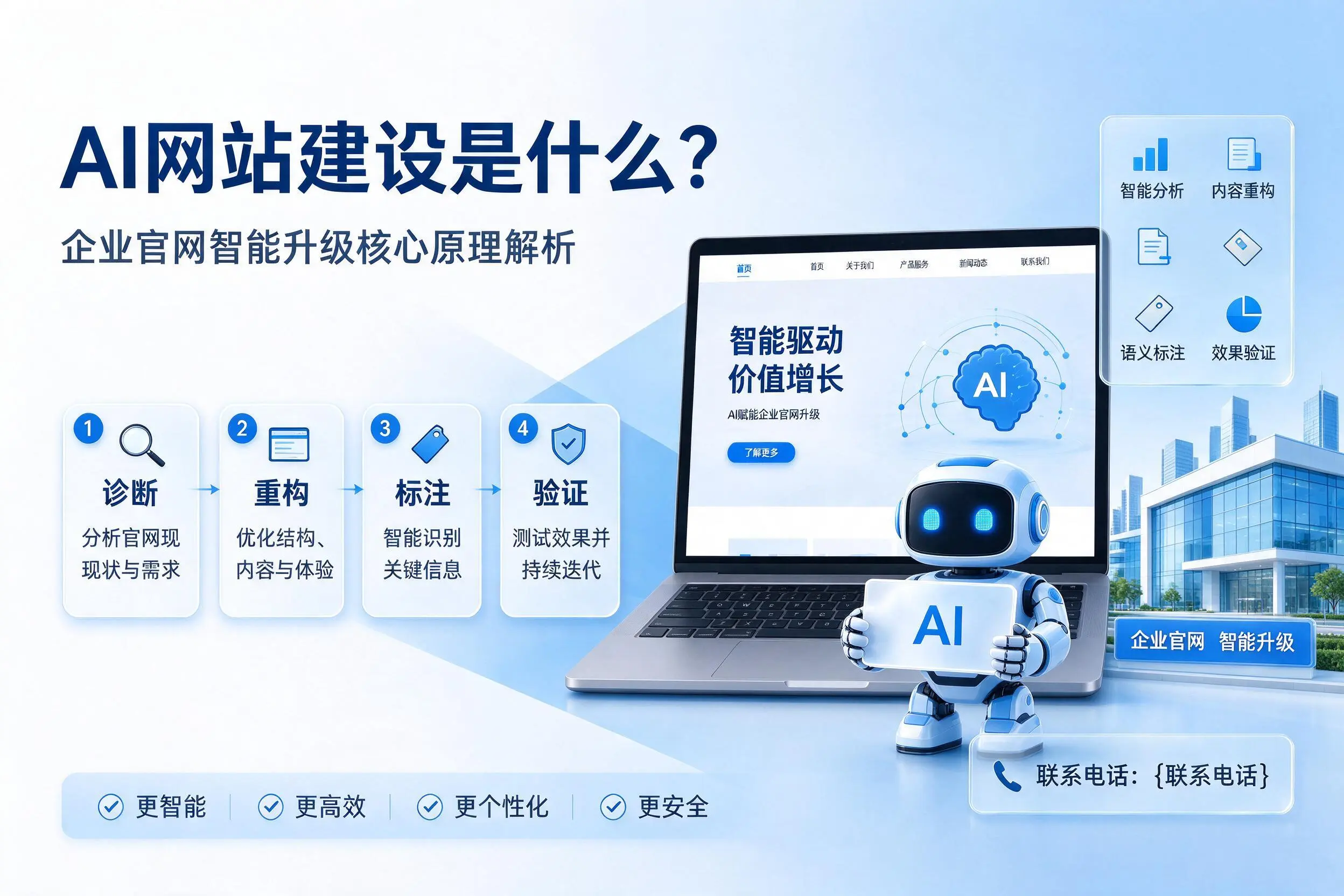 AI网站建设是什么？海西企业官网智能升级核心原理解析