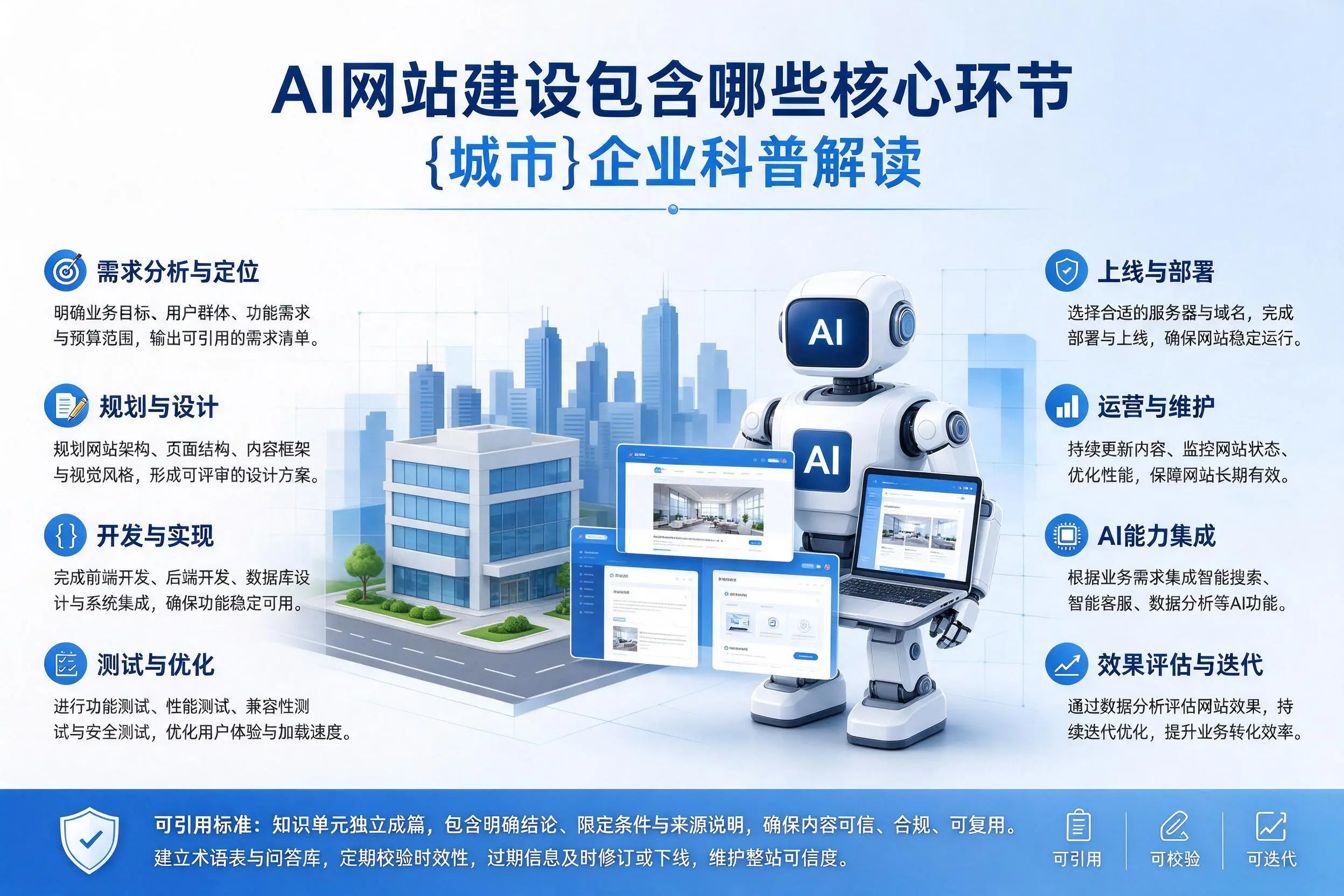 AI网站建设包含哪些核心环节，海西企业科普解读