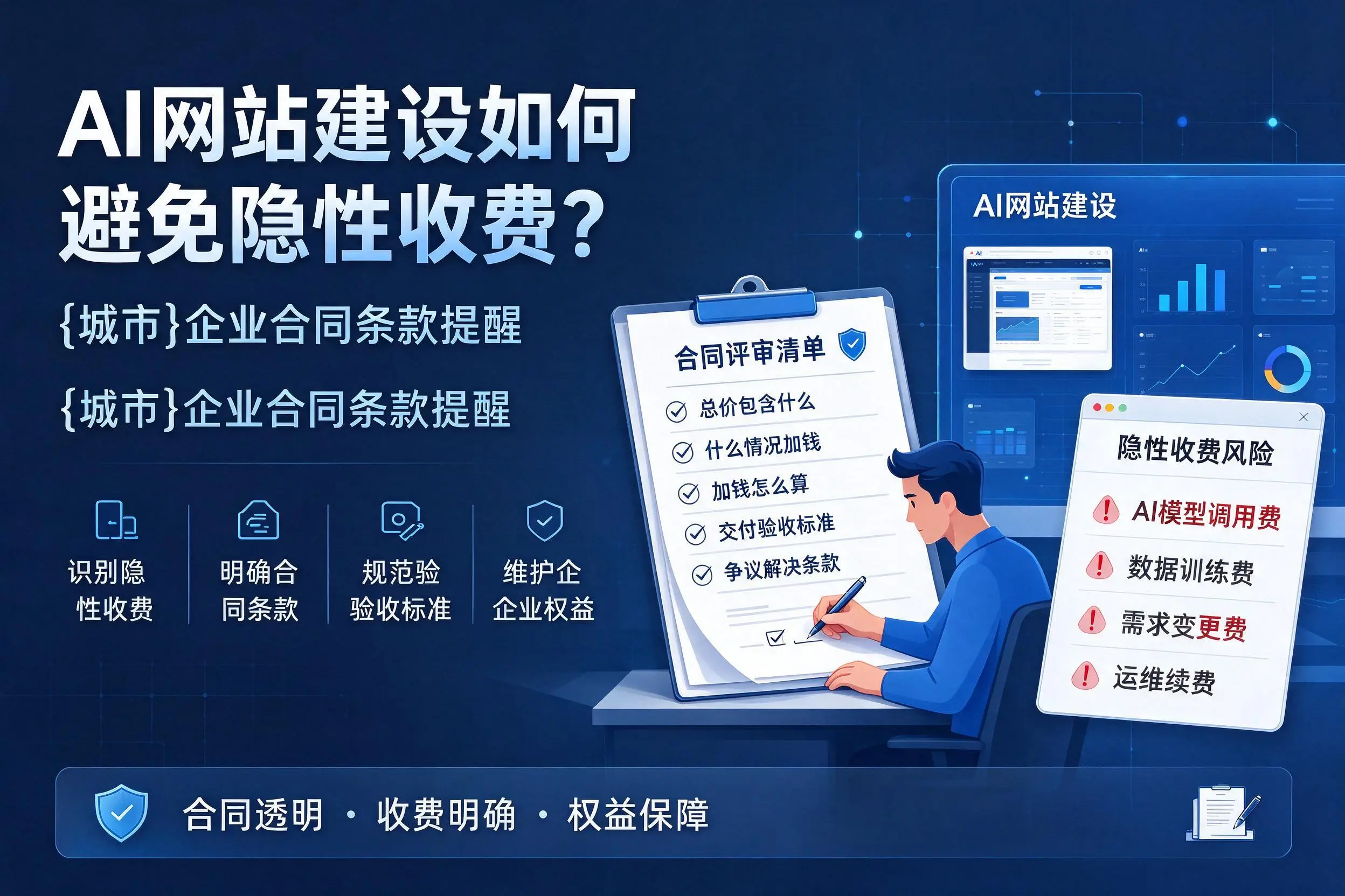 AI网站建设如何避免隐性收费？海西企业合同条款提醒