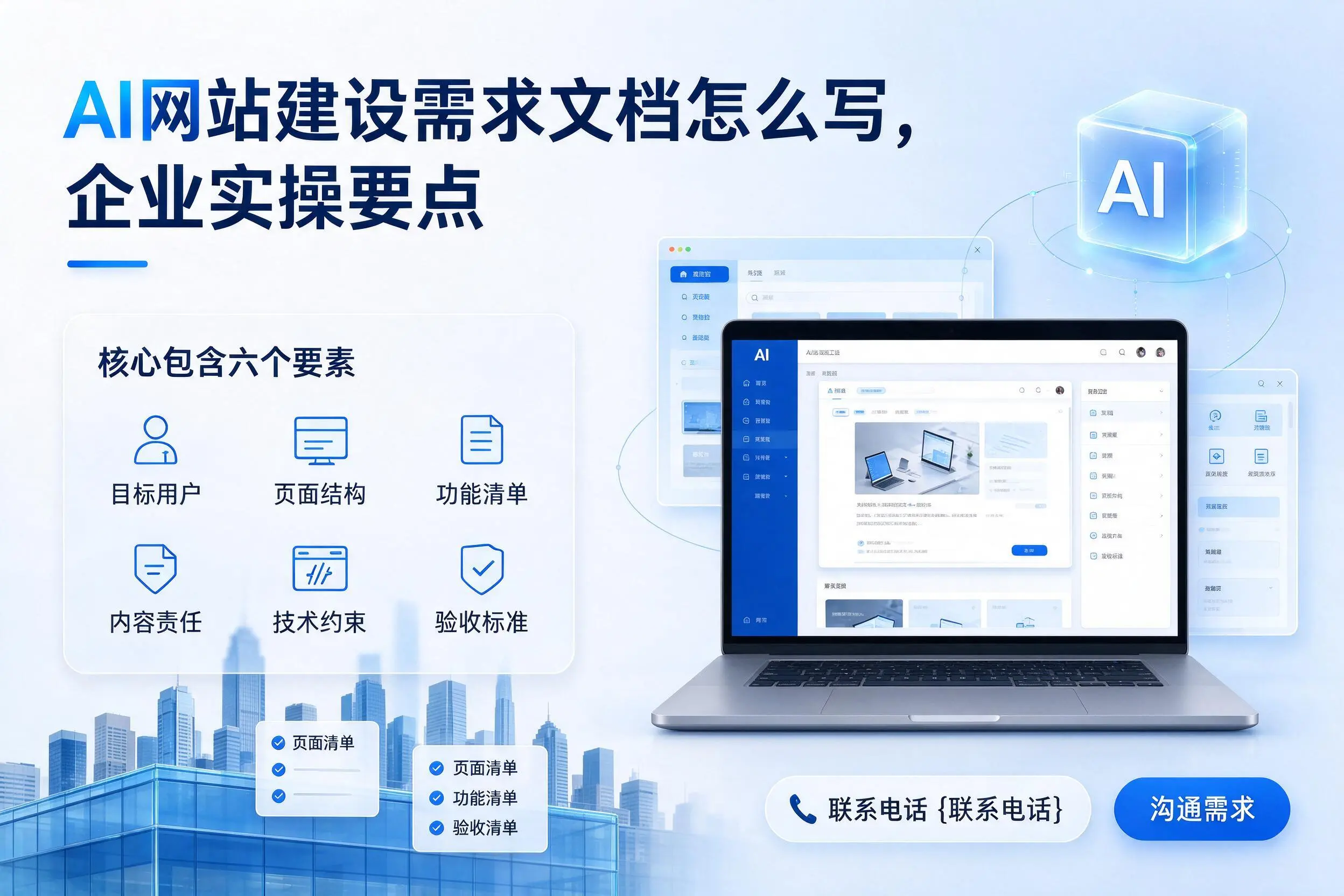AI网站建设需求文档怎么写，海西企业实操要点