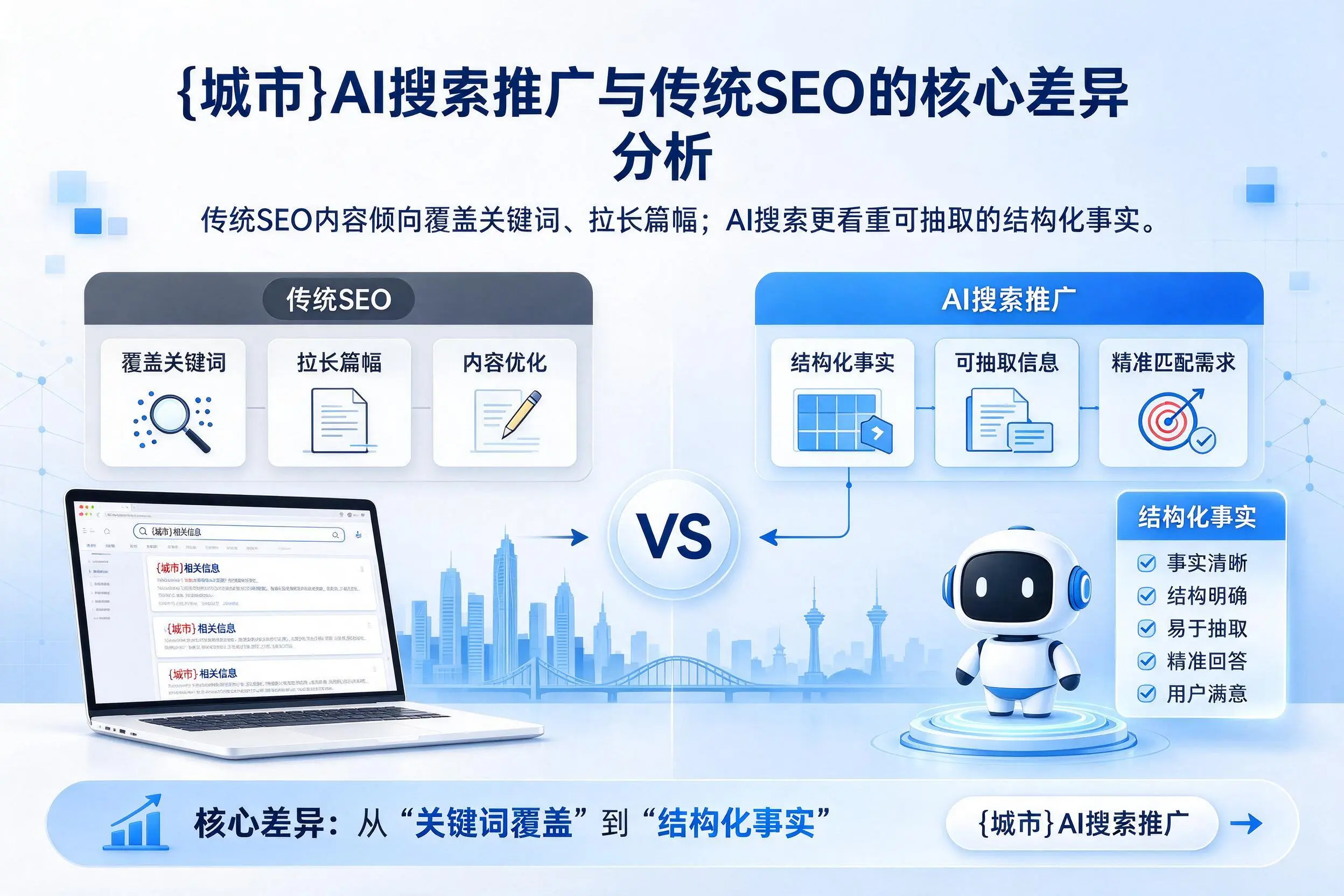 海西AI搜索推广与传统SEO的核心差异分析